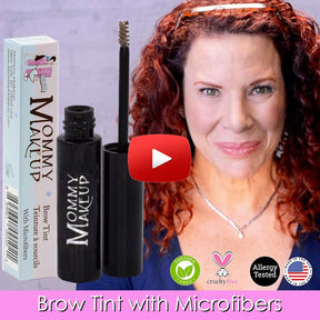 Clump-free, paraben-free, talc free, allergy tested, PETA certified cruelty free Brow Tint with Microfibers