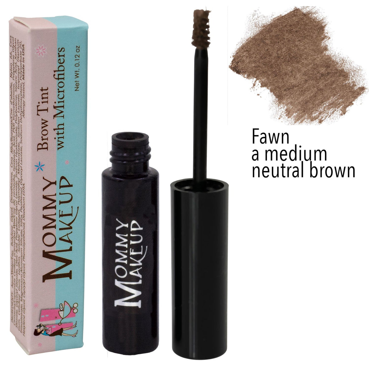 Clump-free, paraben-free, talc free, allergy tested, PETA certified cruelty free Brow Tint with Microfibers - Fawn #Brow_Tint #Brow_Tint_Fawn
