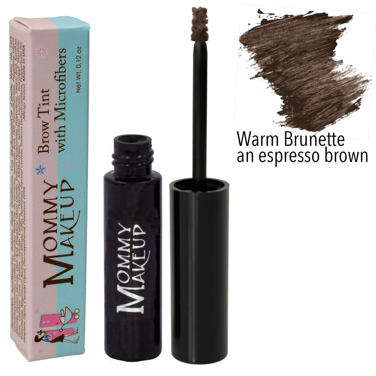 Clump-free, paraben-free, talc free, allergy tested, PETA certified cruelty free Brow Tint with Microfibers - Warm Brunette #Brow_Tint #Brow_Tint_Warm_Brunette