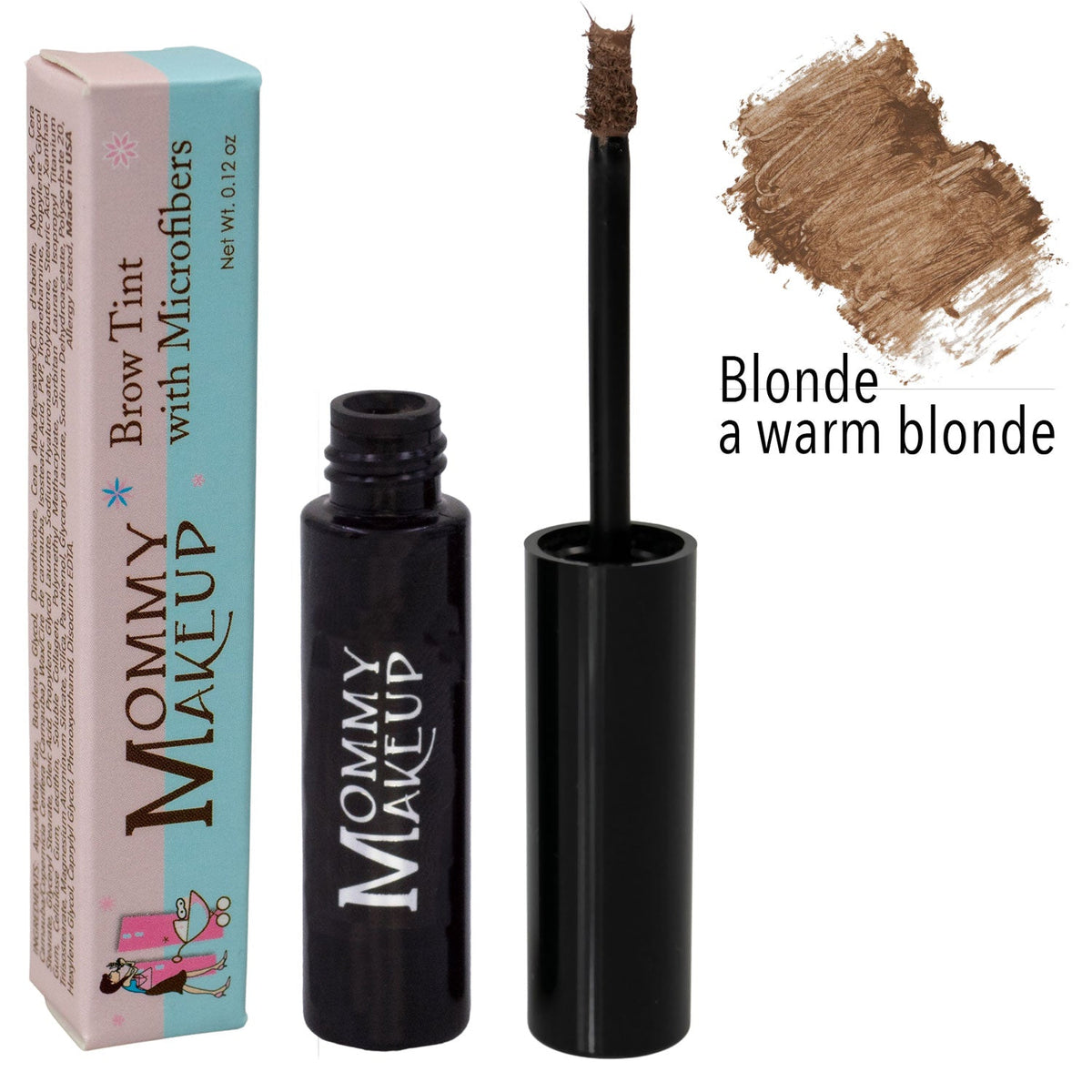 Clump-free, paraben-free, talc free, allergy tested, PETA certified cruelty free Brow Tint with Microfibers - Blonde #Brow_Tint #Brow_Tint_Blonde
